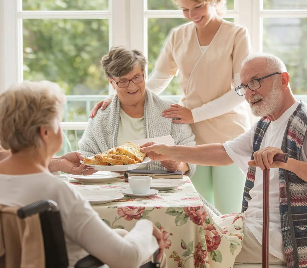 Family-style dining Family-style dining