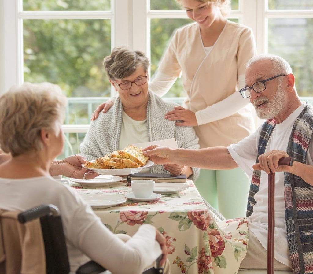 Family-style dining Family-style dining