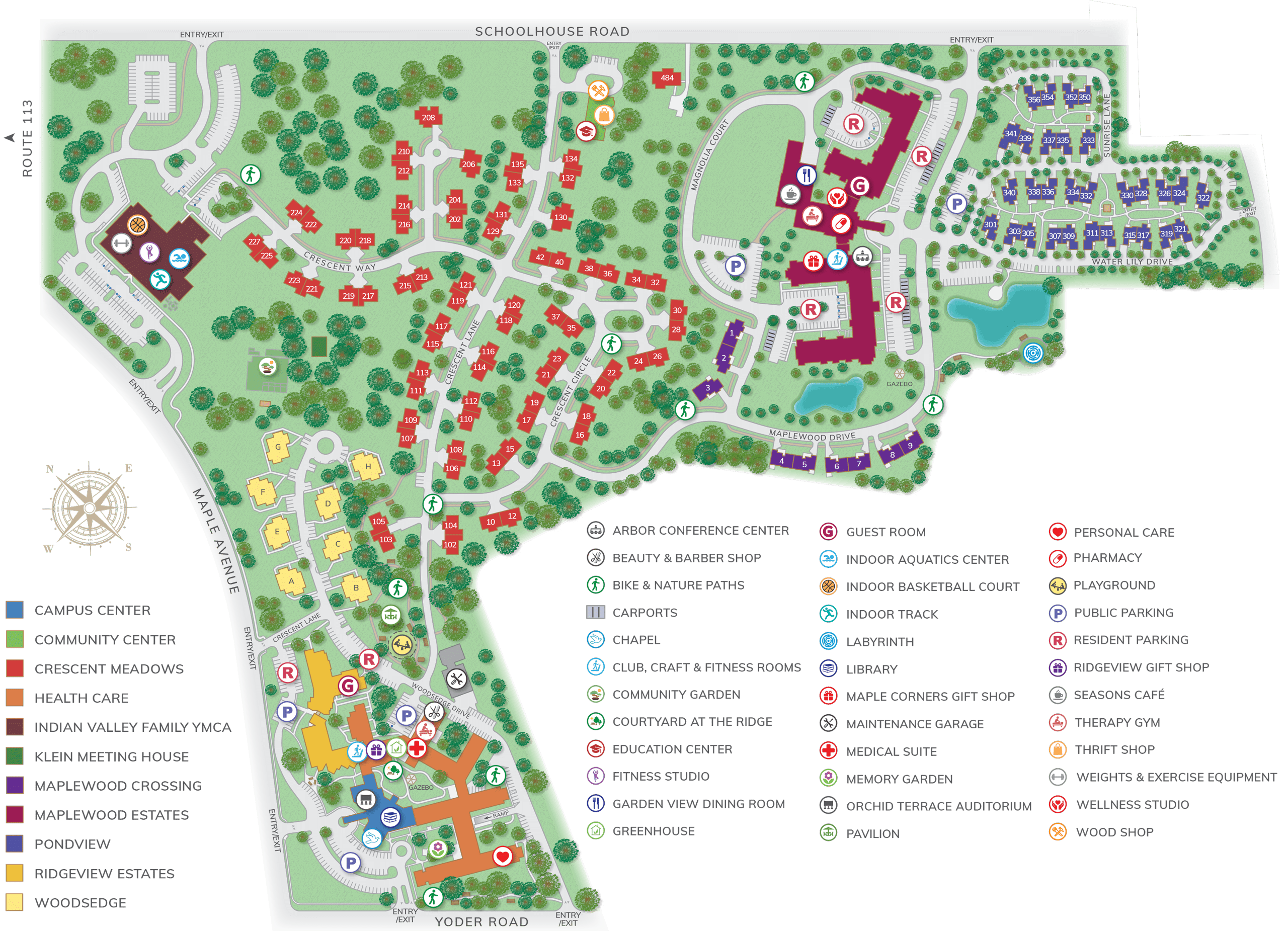 Peter Becker Community Campus Map